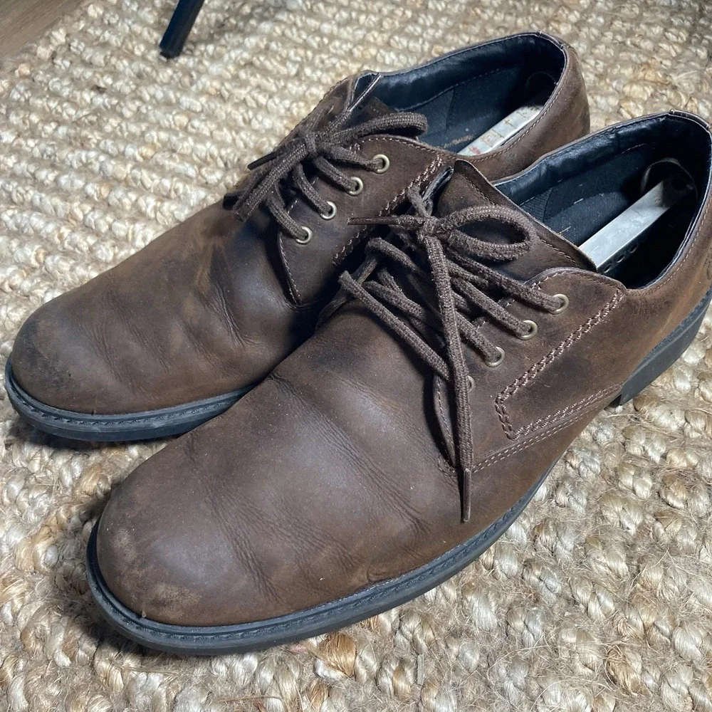 Timberland Men's Size 11M Waterproof Brown Leather‎ Oxford Shoes